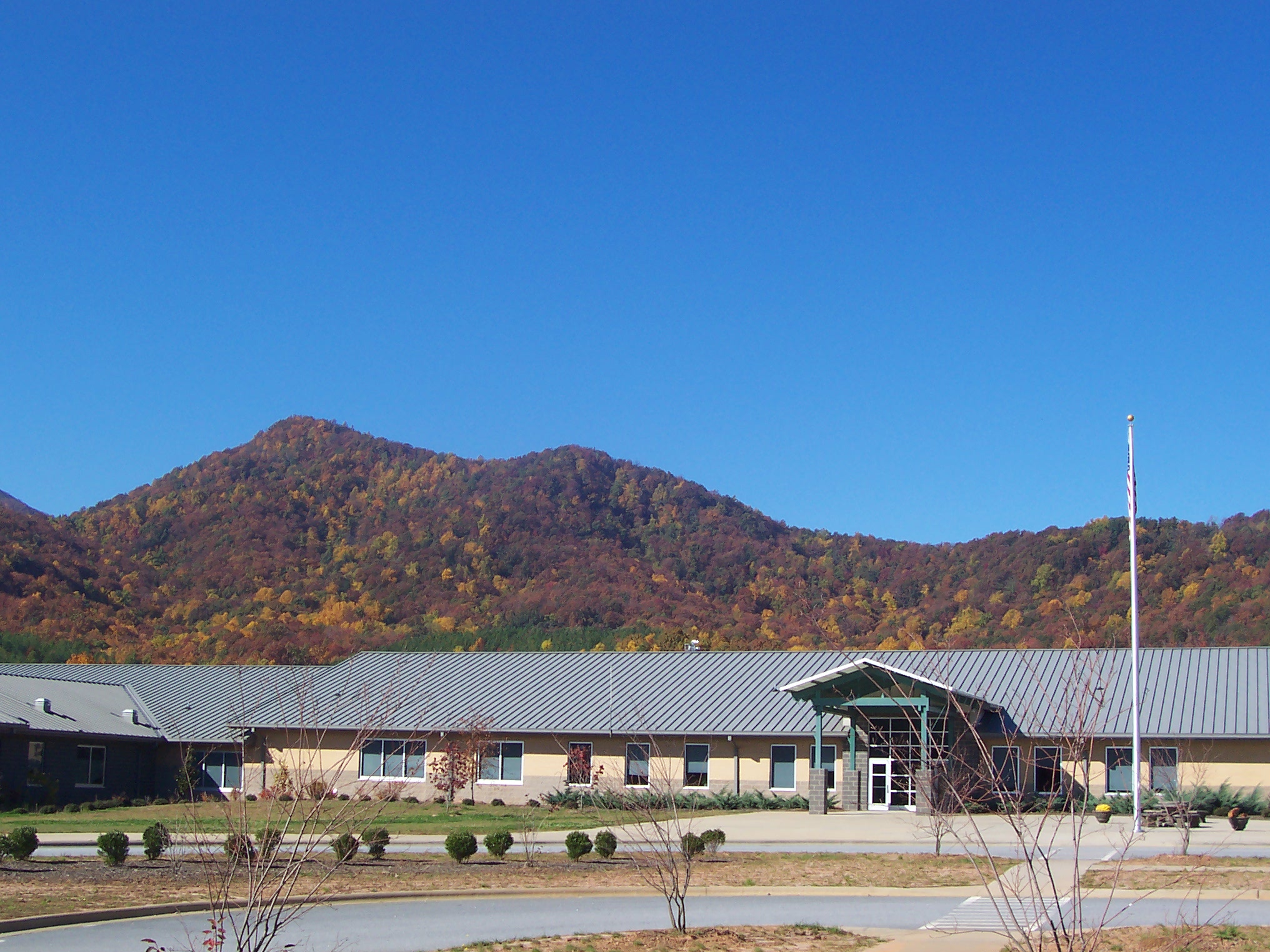 View of Little White Oak from Polk County Middle School.