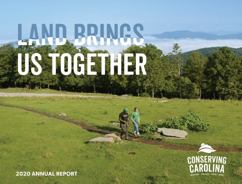 2020 Conserving Carolina Annual Report Cover