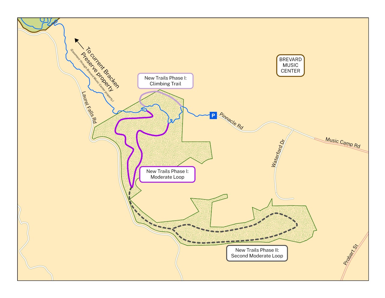 Map of Proposed Bracken Preserve Expansion
