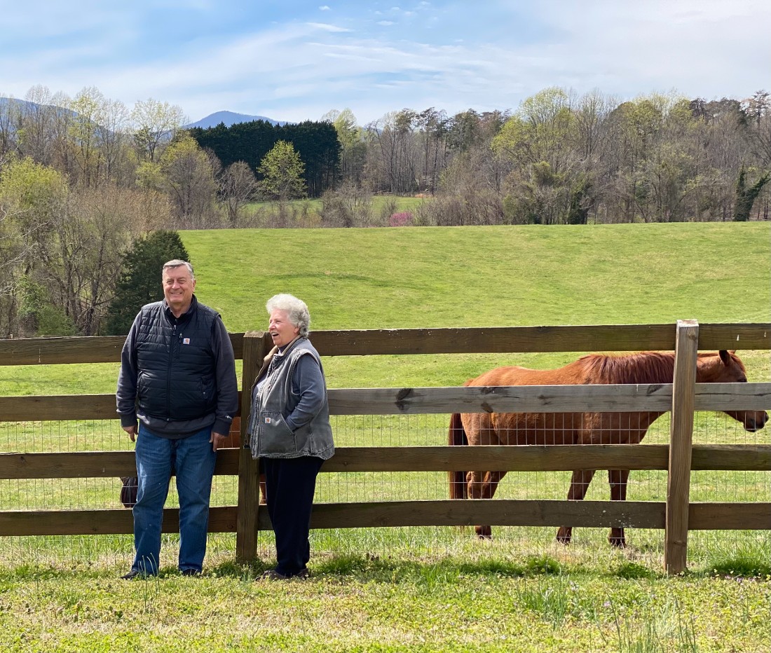 Ben and Rhonda King at Pony Track Farm. 