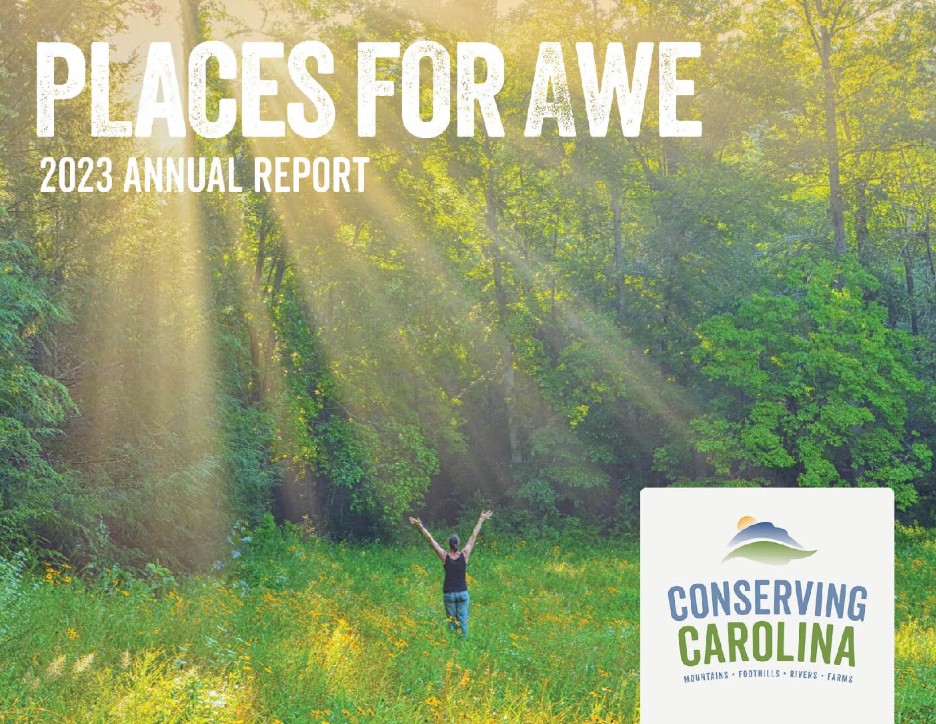 2023 Conserving Carolina annual report cover