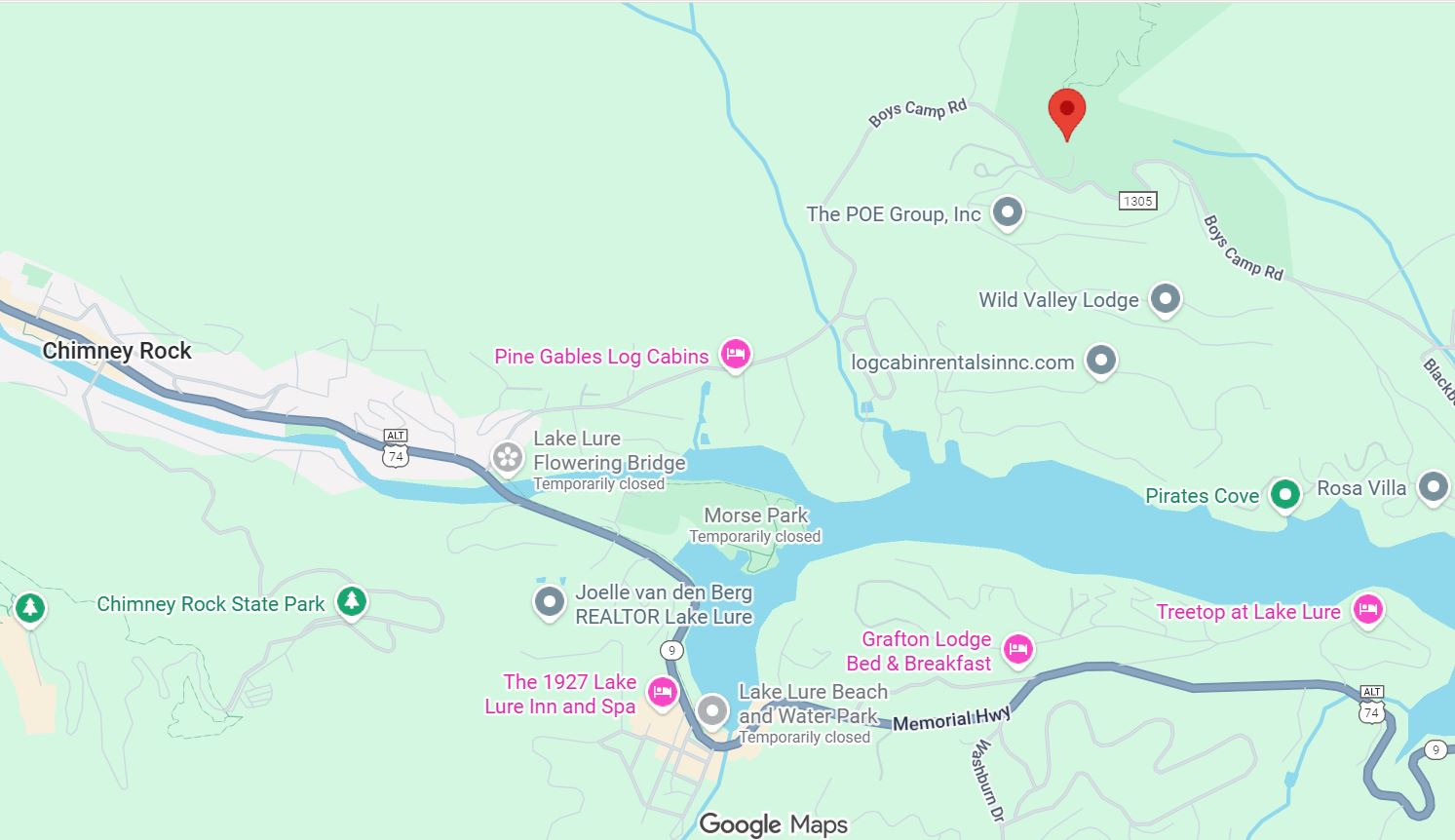 Map Rumbling Bald Chimney Rock State Park: Rumbling Bald - Conserving Carolina