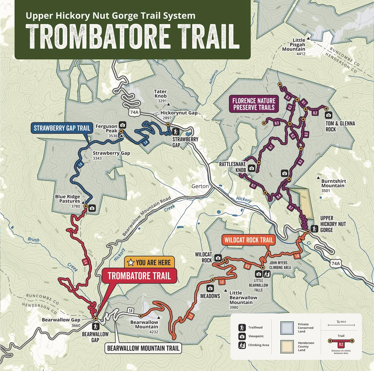 Trombatore Trail Map